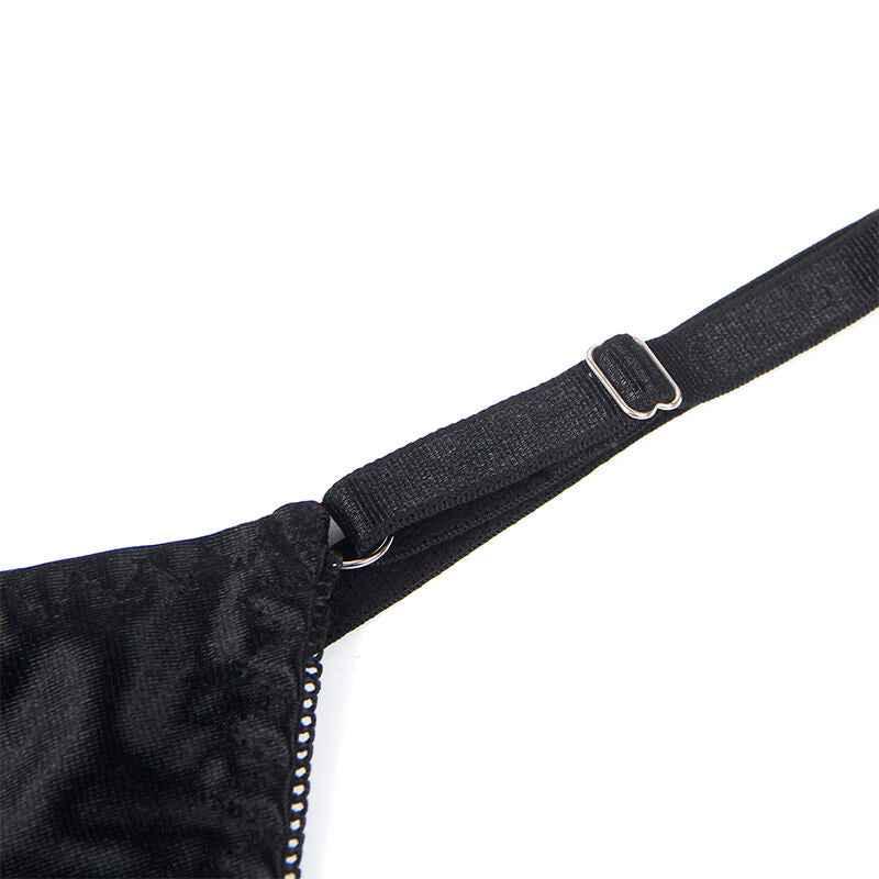 SUBBLIME - 955199 BH-SET MIT VERSTELLBARER SCHWARZER SCHLEIFE S/M - Vanelion Paradise