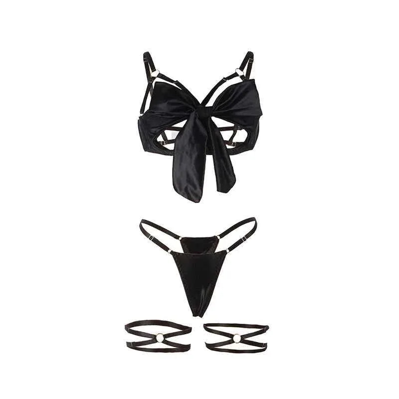 SUBBLIME - 955205 BH-SET MIT VERSTELLBARER SCHWARZER SCHLEIFE L/XL - Vanelion Paradise