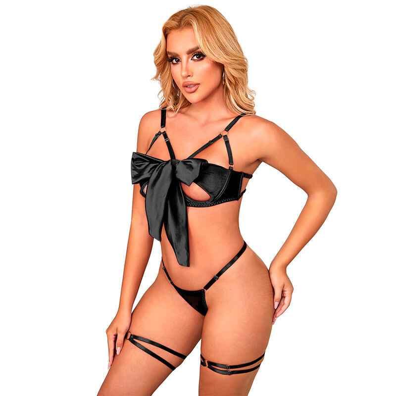 SUBBLIME - 955205 BH-SET MIT VERSTELLBARER SCHWARZER SCHLEIFE L/XL - Vanelion Paradise