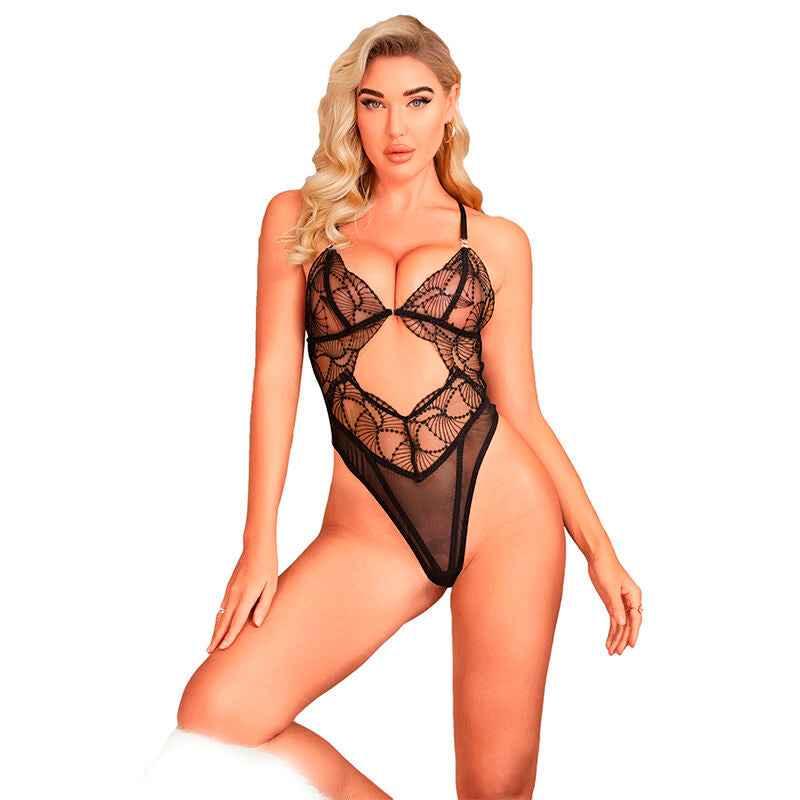 SUBBLIME - 955212 TRANSPARENTER BODY MIT SCHWARZER HOHLSPITZE S/M - Vanelion Paradise