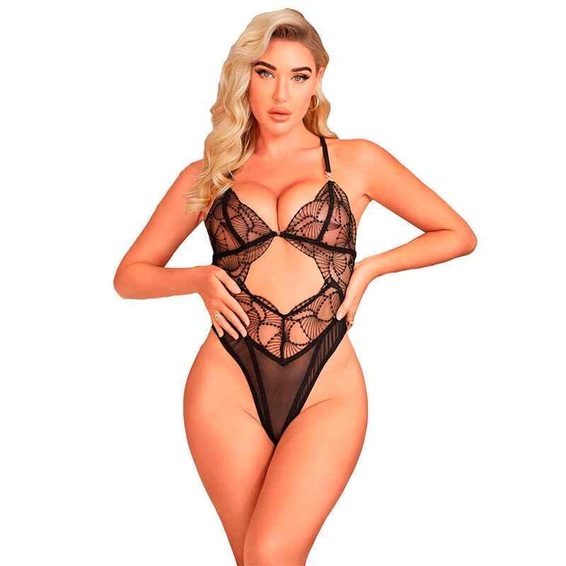 SUBBLIME - 955212 TRANSPARENTER BODY MIT SCHWARZER HOHLSPITZE S/M - Vanelion Paradise