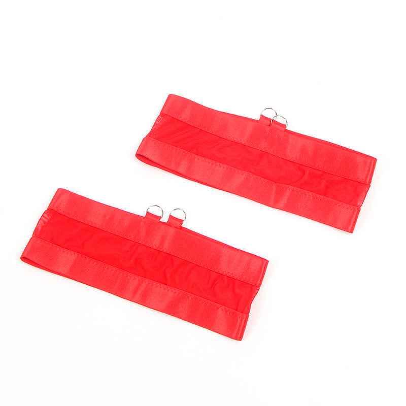 SUBBLIME - 955267 ROTER BONDAGE-BH MIT STRUMPFBAND-SET L/XL - Vanelion Paradise