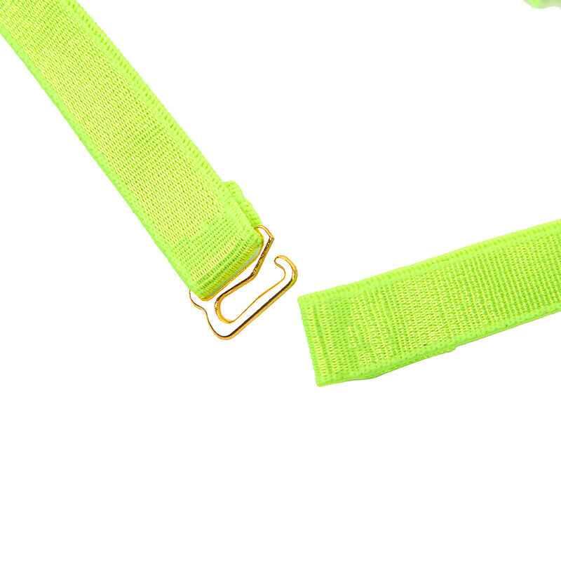 SUBBLIME - 955274 BH-SET MIT HALSKETTE UND BEINDETAILS FLUORESZIERENDES GRÜN S/M - Vanelion Paradise