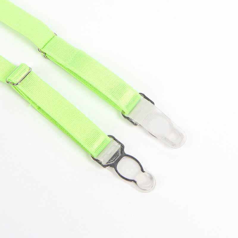 SUBBLIME - 955328 BH-SET MIT SPITZE UND STRUMPFBAND GRÜN UND BLAU L/XL - Vanelion Paradise