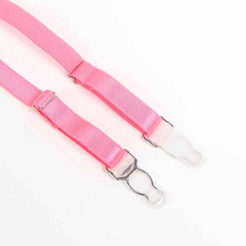 SUBBLIME - 955366 BH-SET MIT SPITZE UND STRUMPFBAND ROSA UND LILA L/XL - Vanelion Paradise