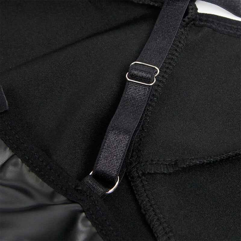 SUBBLIME - 955373 KLEID MIT SCHWARZEN LEDERTRÄGERN S/M - Vanelion Paradise