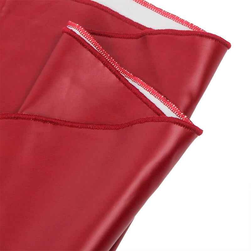 SUBBLIME - 955403 KLEID MIT BURGUNDERROTEN LEDERTRÄGERN L/XL - Vanelion Paradise