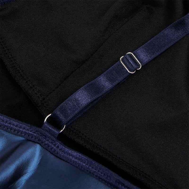 SUBBLIME - 955427 KLEID MIT BLAUEN LEDERTRÄGERN L/XL - Vanelion Paradise