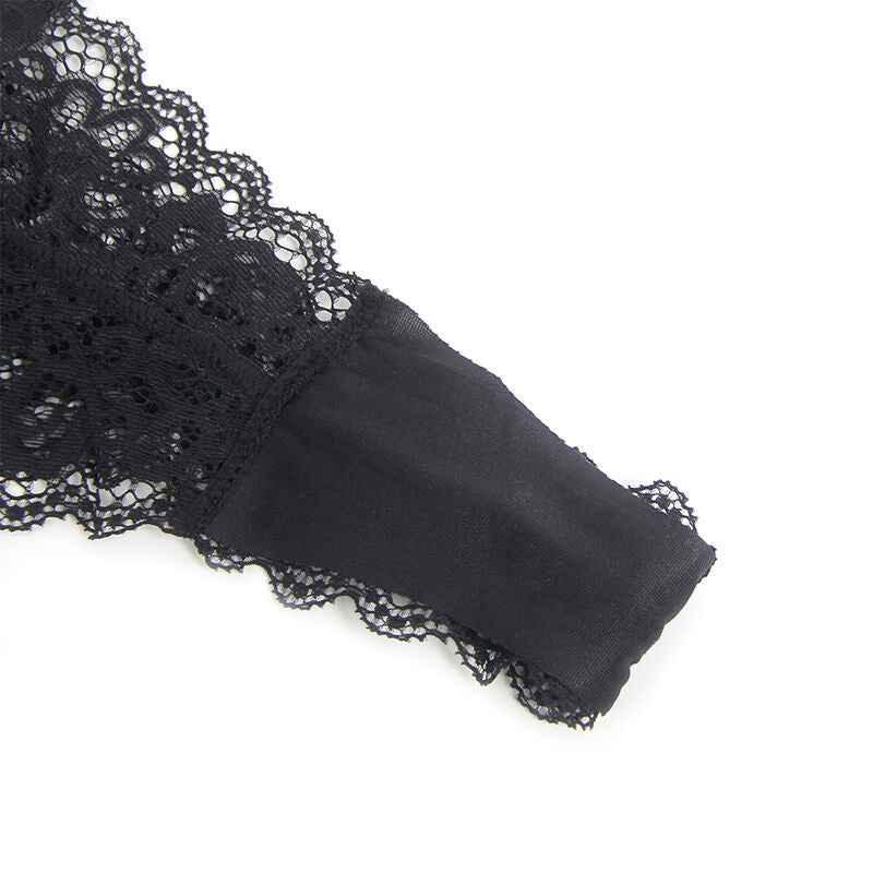 SUBBLIME - 955465 SCHWARZER LEDER-BODY MIT REISSVERSCHLUSS L/XL - Vanelion Paradise