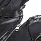 SUBBLIME - 955465 SCHWARZER LEDER-BODY MIT REISSVERSCHLUSS L/XL - Vanelion Paradise