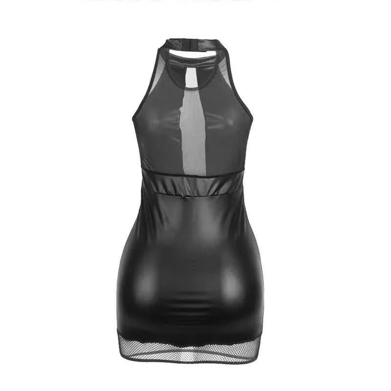 SUBBLIME - 955472 NECKHOLDER-KLEID MIT TRANSPARENZEN, SCHWARZ, S/M - Vanelion Paradise