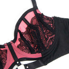 SUBBLIME - 955588 ROSA LACKLEDER MESH ZIPPER BH SET L/XL - Vanelion Paradise