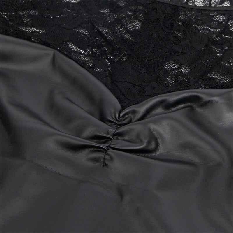 SUBBLIME - 955595 LANGARMKLEID MIT SCHWARZER SPITZE S/M - Vanelion Paradise