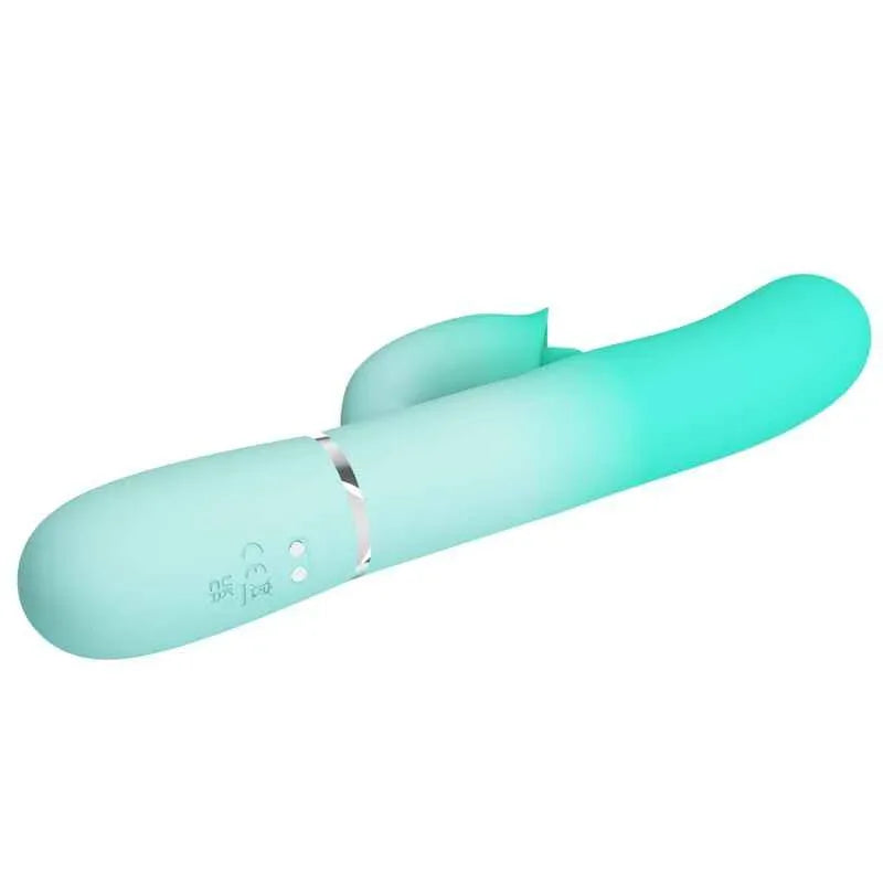 PRETTY LOVE - GIGI MULTIFUNKTIONS-RABBIT-VIBRATOR AQUAGRÜN - Vanelion Paradise