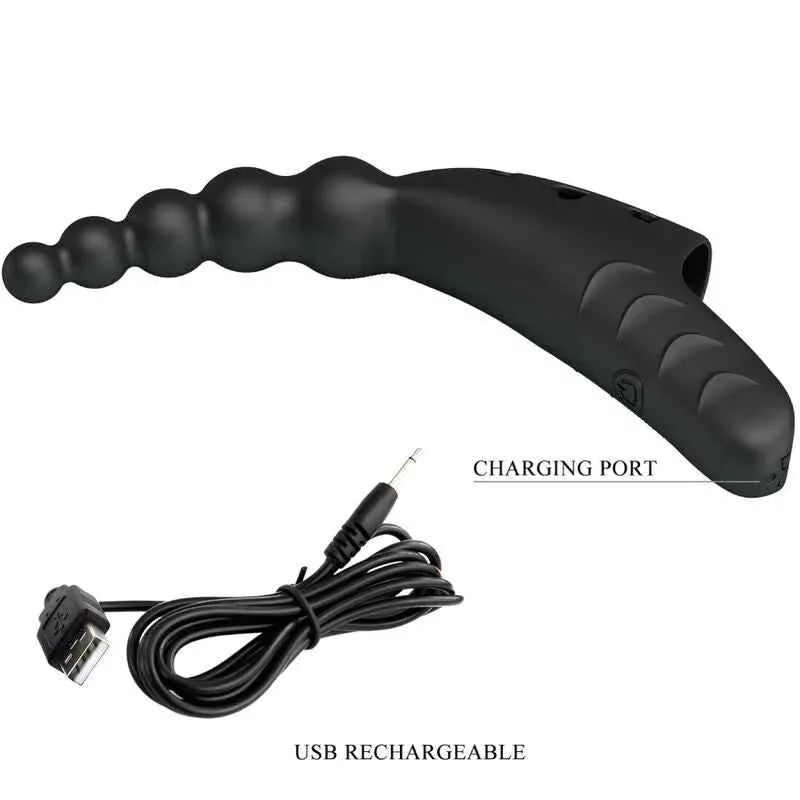 PRETTY LOVE - JORDIN FINGERVIBRATOR 10 VIBRATIONEN SCHWARZ - Vanelion Paradise