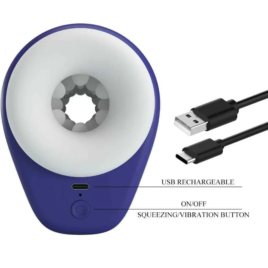 PRETTY LOVE - DJ LADY MÄNNLICHER MASTURBATOR MIT VIBRATION 5 EINSTELLUNGEN LILA - Vanelion Paradise