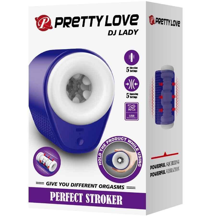 PRETTY LOVE - DJ LADY MÄNNLICHER MASTURBATOR MIT VIBRATION 5 EINSTELLUNGEN LILA - Vanelion Paradise