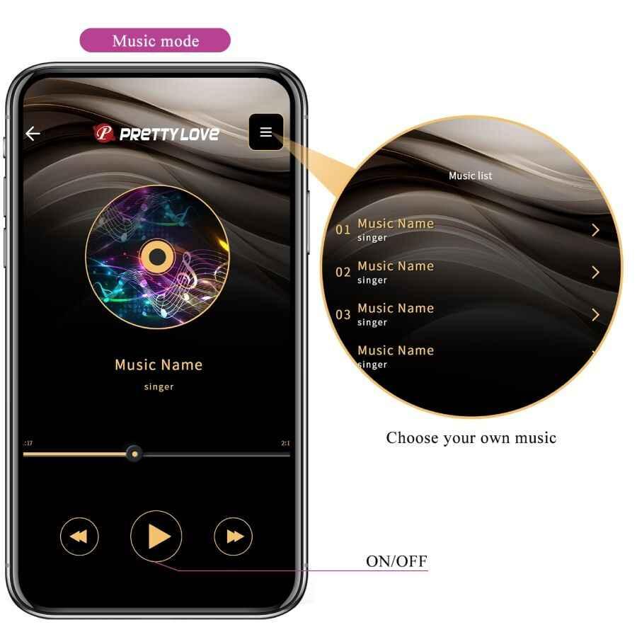 PRETTY LOVE - LEVIATHAN APP-GESTEUERTER VIBRATOR LILA - Vanelion Paradise