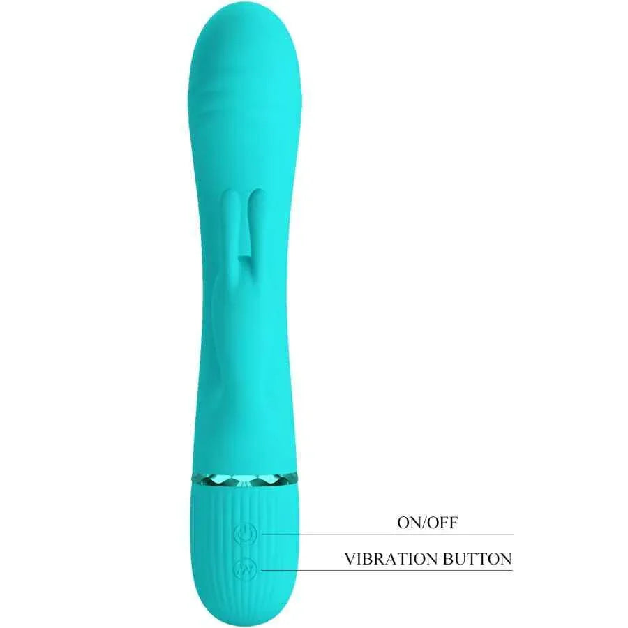 PRETTY LOVE - SCOCCO VIBRATOR RABBIT TÜRKIS - Vanelion Paradise