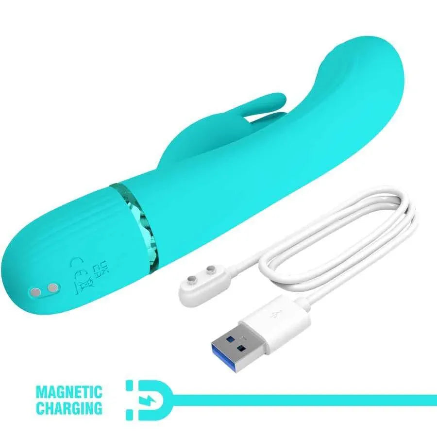 PRETTY LOVE - SCOCCO VIBRATOR RABBIT TÜRKIS - Vanelion Paradise