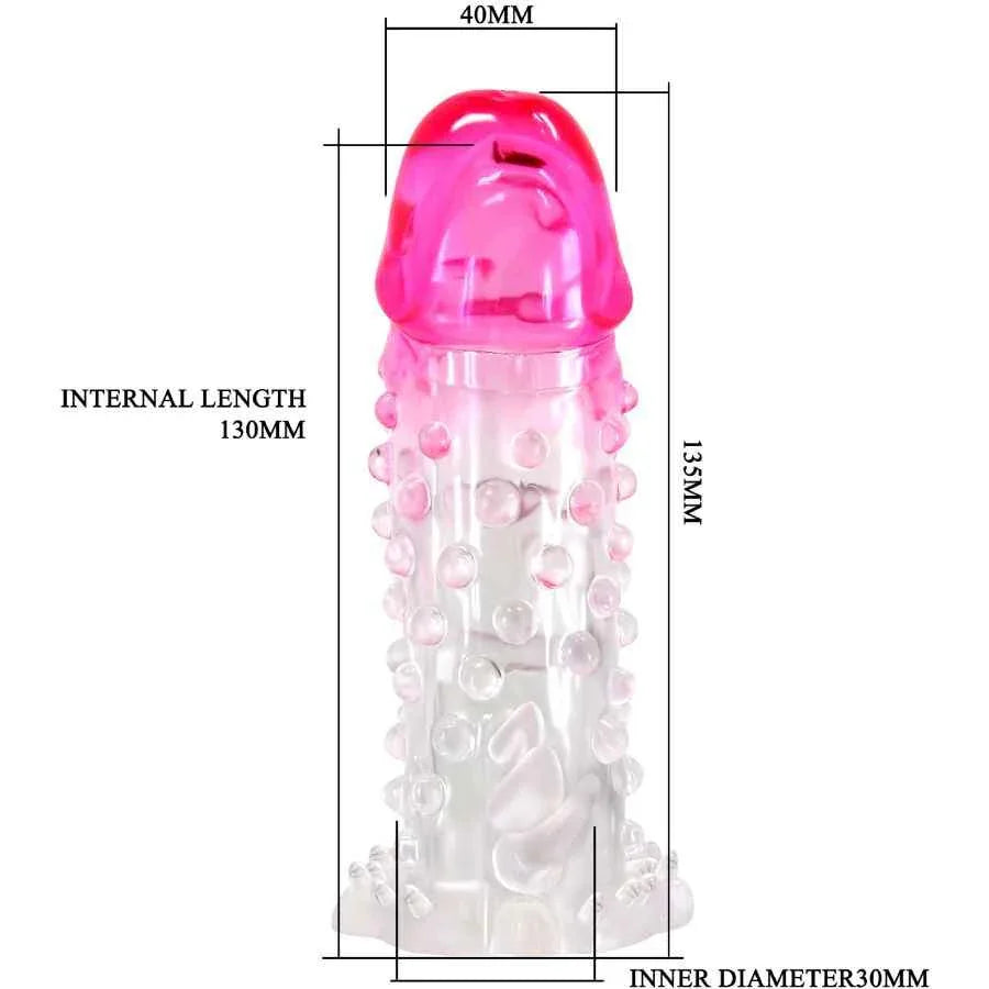 PRETTY LOVE - WILFORD REALISTISCHE VERGRÖSSERUNGSHÜLSE MIT GEPRÄGTEM PENIS ROSA - Vanelion Paradise