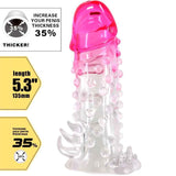 PRETTY LOVE - WILFORD REALISTISCHE VERGRÖSSERUNGSHÜLSE MIT GEPRÄGTEM PENIS ROSA - Vanelion Paradise