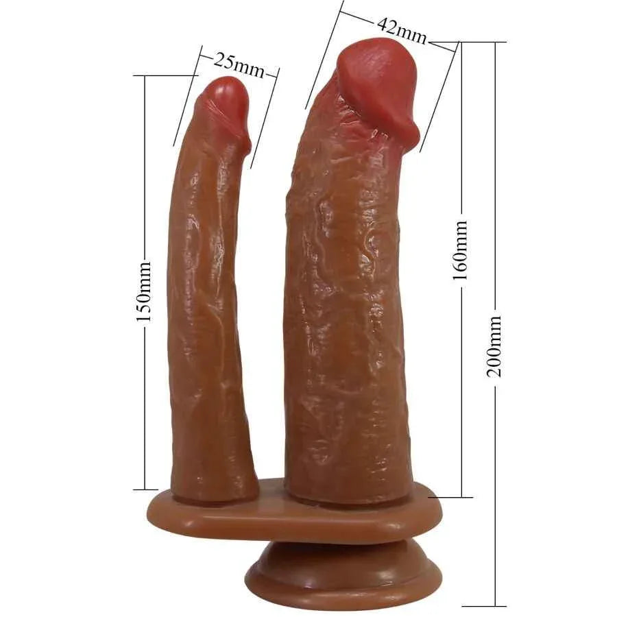 PRETTY LOVE - GORAN DOPPELDILDO REALISTISCHER NATÜRLICHER MULATO - Vanelion Paradise
