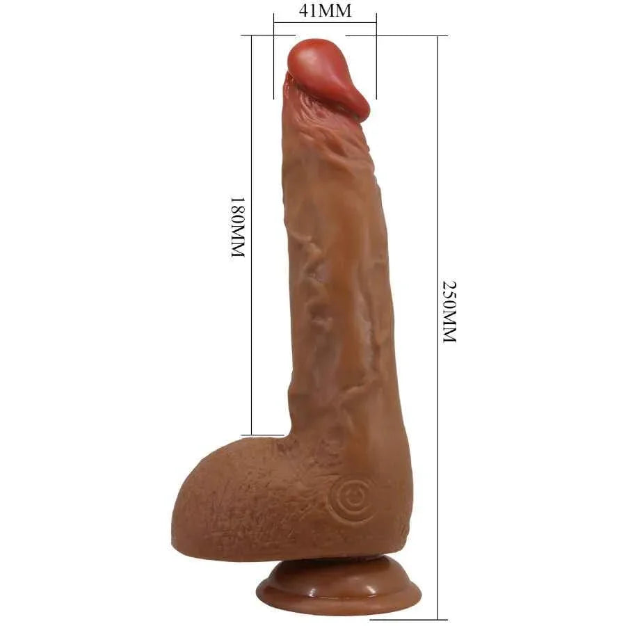 BAILE - SCHÖNER WILKS 5 EINSTELLUNGEN REALISTISCHER VIBRATOR 25 CM MULATO - Vanelion Paradise