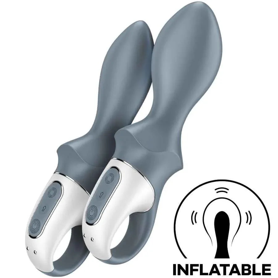 SATISFYER - AIR PUMP BOOTY 1 ANAL AUFBLASBARER VIBRATOR GRAU - Vanelion Paradise