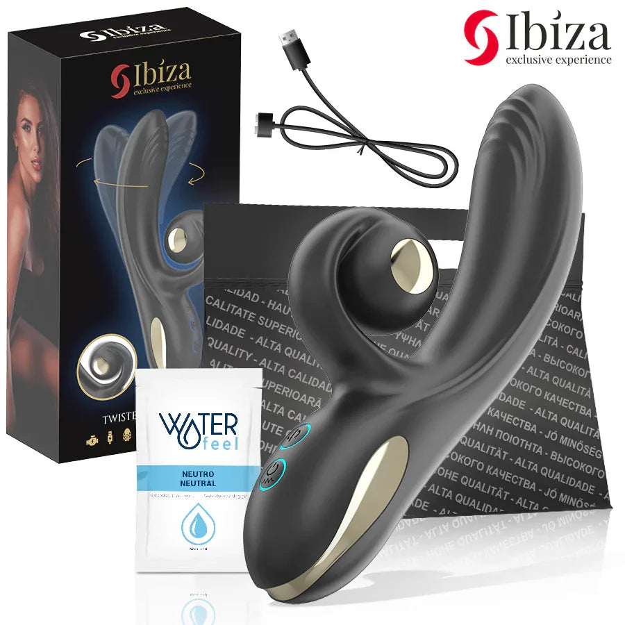 IBIZA - TWISTER VIBRATOR MIT KURVENSTIMULATOR UND VIBRO-ROTATION - Vanelion Paradise