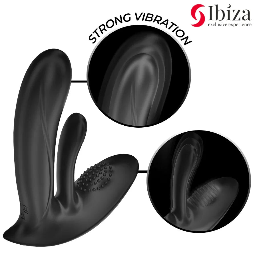IBIZA – TRAGBARER VIBRATOR MIT G-PUNKT- UND KLITORISSTIMULATION MIT FERNBEDIENUNG - Vanelion Paradise