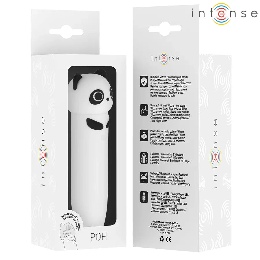 INTENSE - POH PANDA VIBRIERENDER BULLET, USB WIEDERAUFLADBAR, 10 X 2,2 CM - Vanelion Paradise