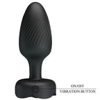 Pretty Love Varian Anal Plug mit LED-Licht Schwarz 10,8 cm