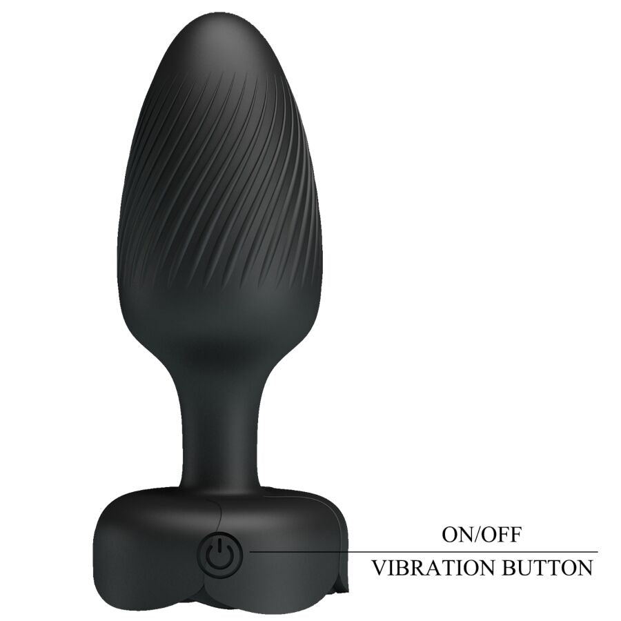 Pretty Love Varian Anal Plug mit LED-Licht Schwarz 10,8 cm