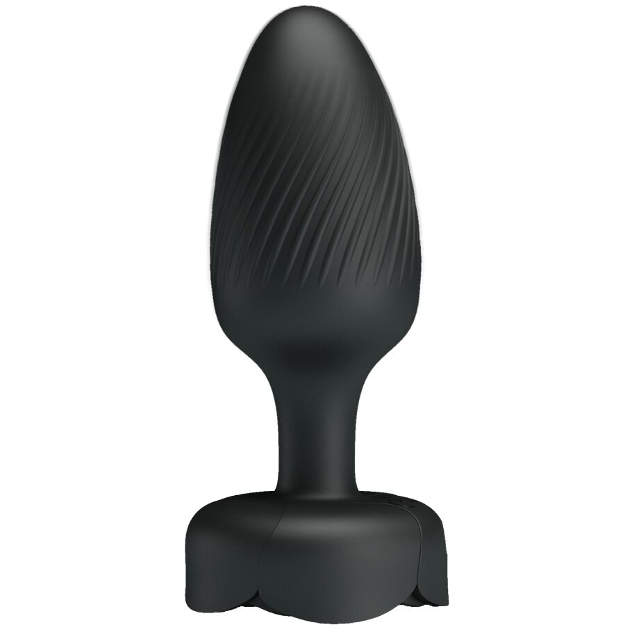 Pretty Love Varian Anal Plug mit LED-Licht Schwarz 10,8 cm