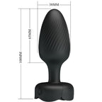 Pretty Love Varian Anal Plug mit LED-Licht Schwarz 10,8 cm