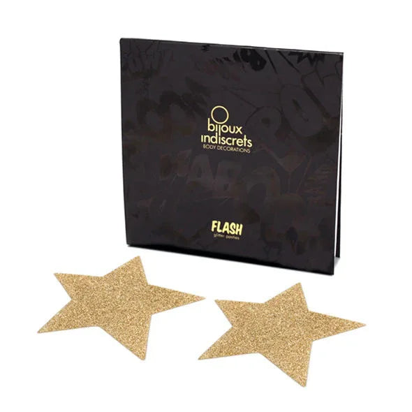 BIJOUX - INDISCRETS FLASH GOLDEN STAR NIPPELABDECKUNGEN - Vanelion Paradise