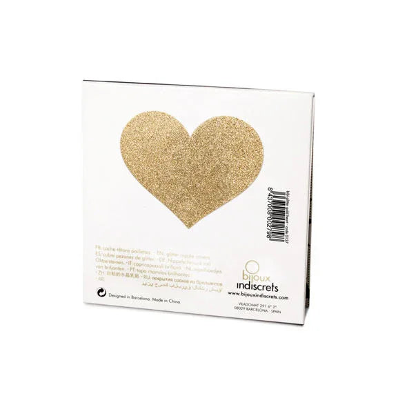 BIJOUX - INDISCRETS FLASH GOLDEN HEART NIPPELABDECKUNGEN - Vanelion Paradise