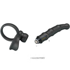 PRETTY LOVE - TATUM VIBRIERENDER PENISRING MIT STECKER 10 VIBRATIONEN SCHWARZ
