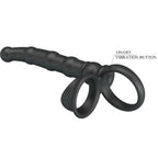 PRETTY LOVE - TATUM VIBRIERENDER PENISRING MIT STECKER 10 VIBRATIONEN SCHWARZ