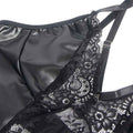 SUBBLIME - 957520 LEDERKLEID MIT BLUMENSPITZE SCHWARZ S/M - Vanelion Paradise