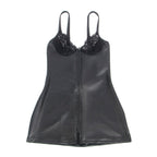 SUBBLIME - 957575 LEDERKLEID MIT REISSVERSCHLUSS SCHWARZ L/XL