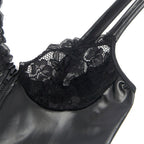 SUBBLIME - 957575 LEDERKLEID MIT REISSVERSCHLUSS SCHWARZ L/XL