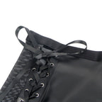 SUBBLIME - 957599 LEDER-BH UND ROCK-SET SCHWARZ L/XL