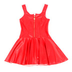 SUBBLIME - 957698 LEDERKLEID MIT HERZ-REISSVERSCHLUSS, ROT, L/XL
