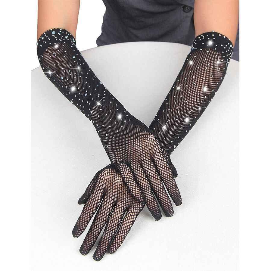 SUBBLIME - 957469SHINE TRANSPARENTE HANDSCHUHE SCHWARZ S/M - Vanelion Paradise