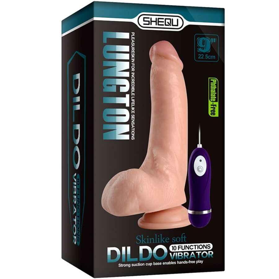 SHEQU - LUNGTON VIBRATORDILDO MIT FERNBEDIENUNG 22,5 CM - Vanelion Paradise