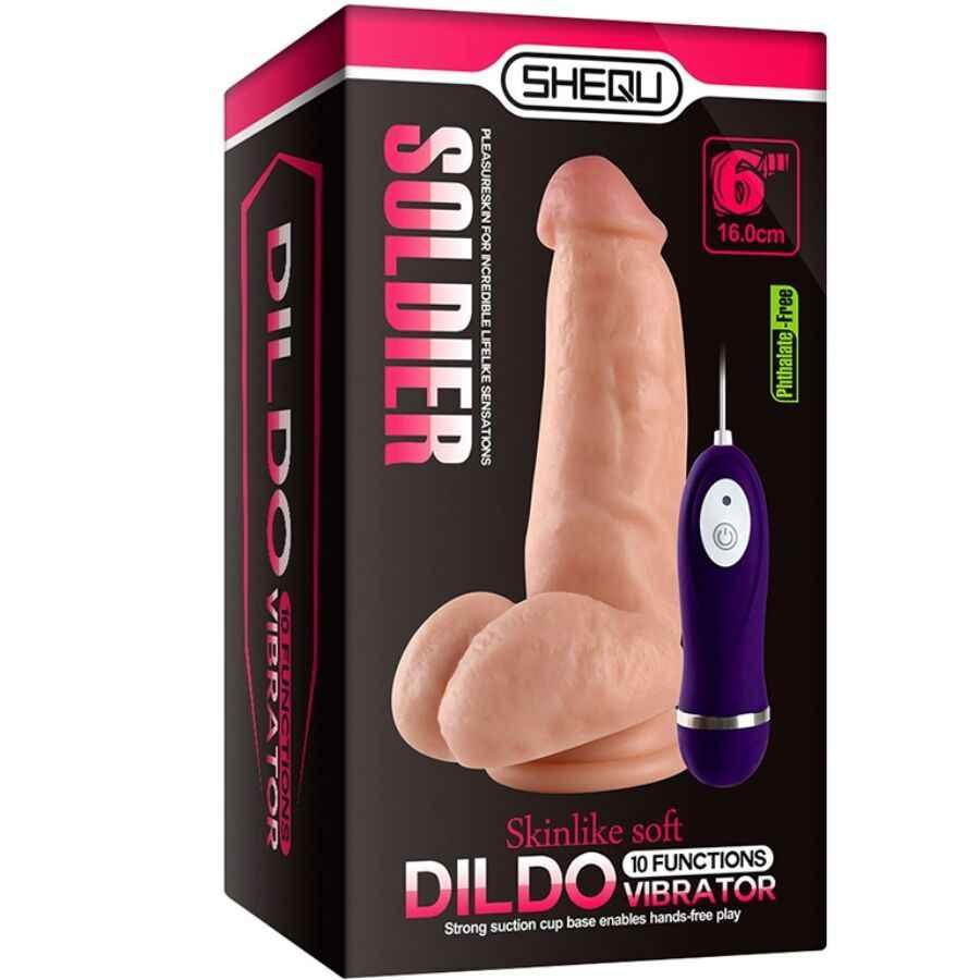 SHEQU - SOLDIER VIBRATOR DILDO MIT FERNBEDIENUNG 16 CM - Vanelion Paradise