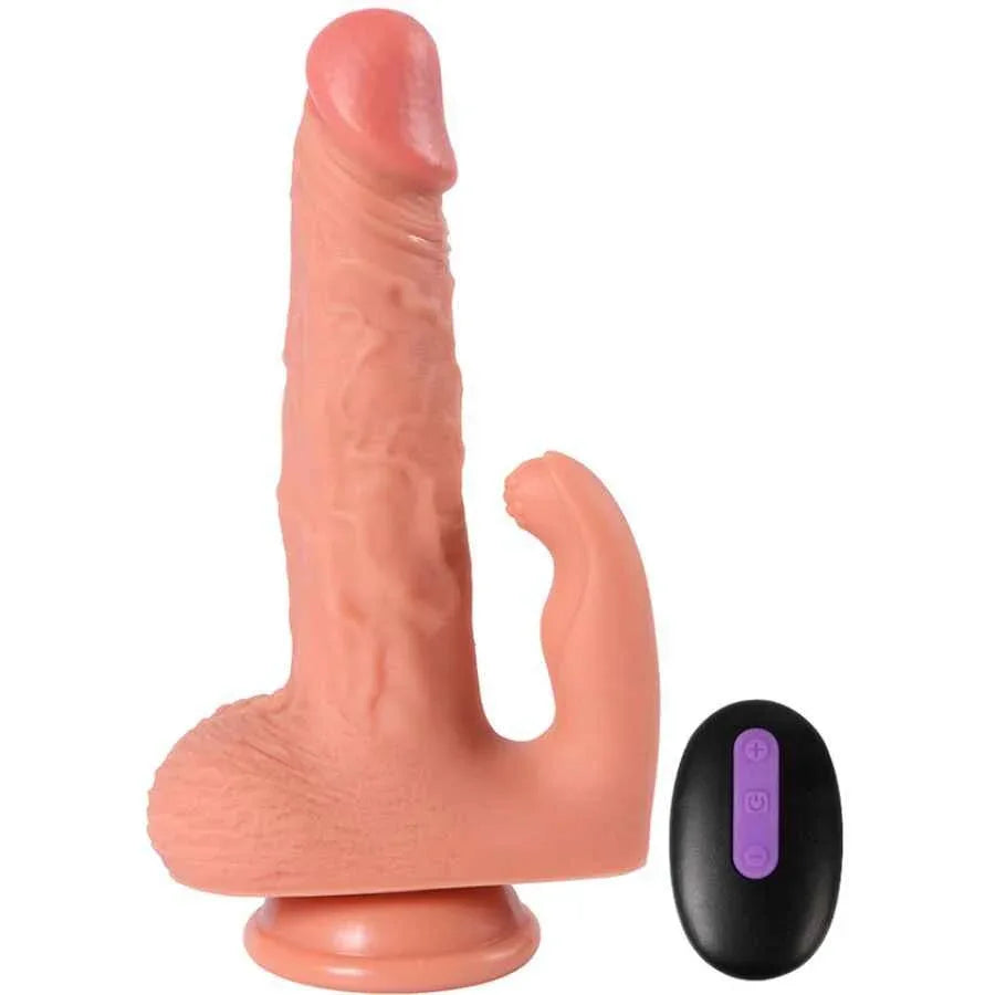SHEQU - HAYDEN DILDO UND KLITORISSTIMULATOR MIT VIBRATION UND FERNBEDIENUNG 16 CM - Vanelion Paradise