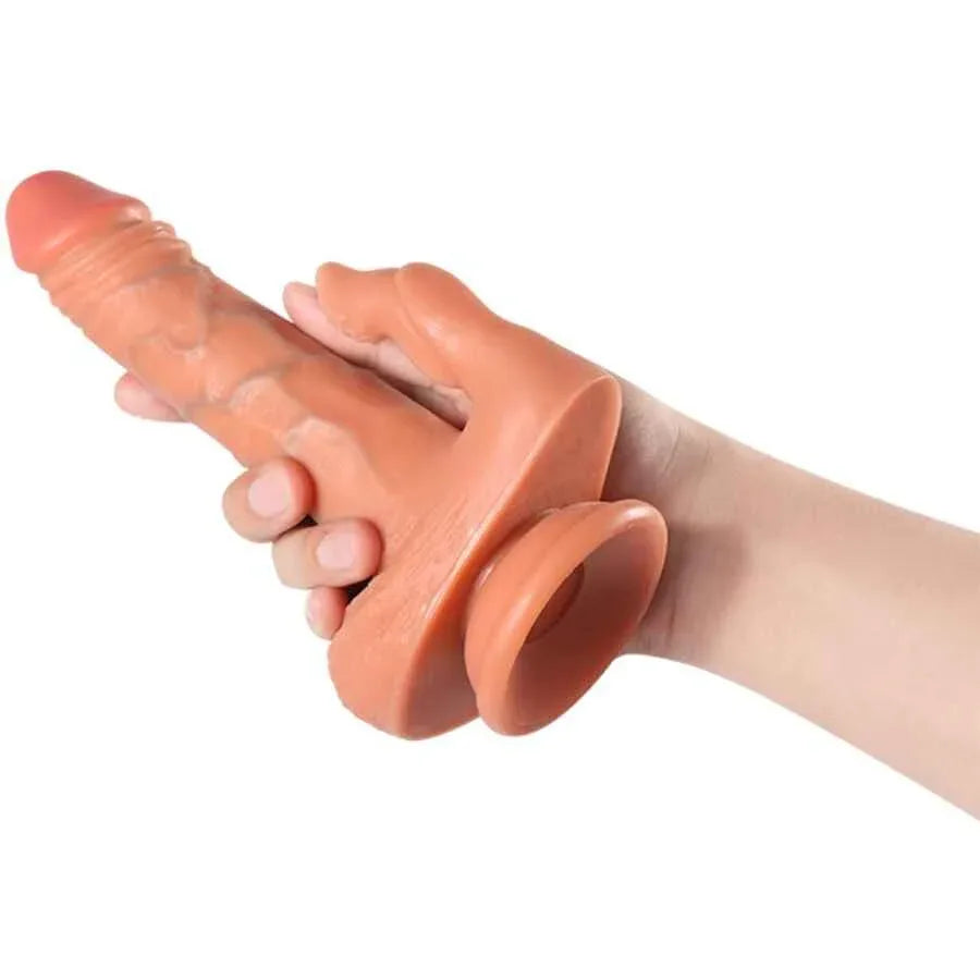 SHEQU - JULIAN DILDO UND KLITORISSTIMULATOR MIT VIBRATION UND FERNBEDIENUNG 16 CM - Vanelion Paradise